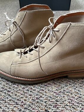 Ariat tan suede boots-size 11 mens